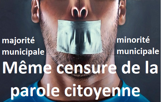 La minorité municipale censure elle aussi la parole citoyenne