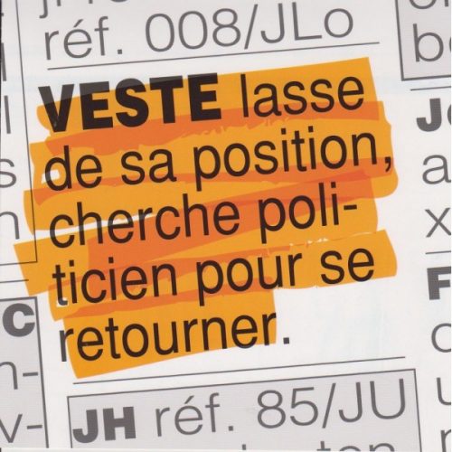 Minorité municipale: « je retourne ma veste… mais pas du bon coté… »