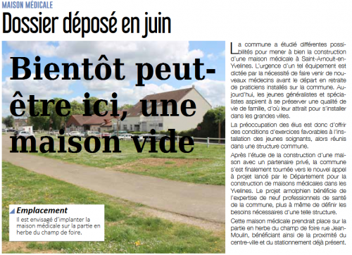 C’est une maison de santé, adossée à la colline, on y vient à pied, on ne frappe pas… parce qu’il n’y a personne !